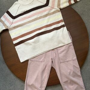 Aerie Sweater and Sweatpants Set Pink Women's Size Extra/Small